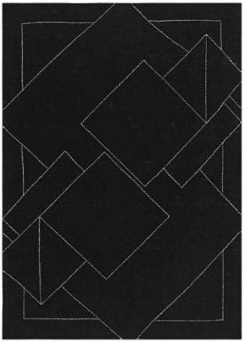 Marav - Black / White - Medium Rug