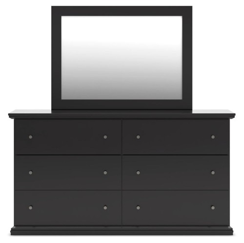 Maribel - Black - Dresser and Mirror