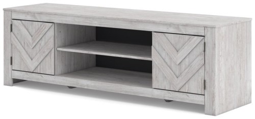 Cayboni - Black - LG TV Stand With Fireplace Option