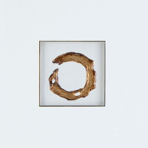 Dallbourne - White / Gold Finish - Wall Art Set (Set of 4)