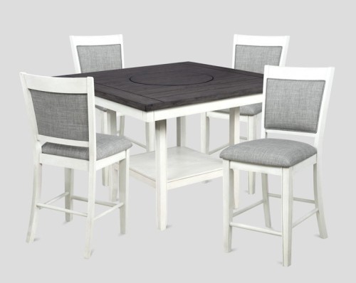 Fulton - 5 Piece Dining Room Set - Chalk White