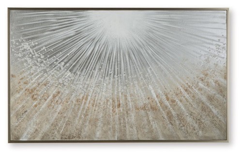Waldard - Gray / Taupe / White - Wall Art