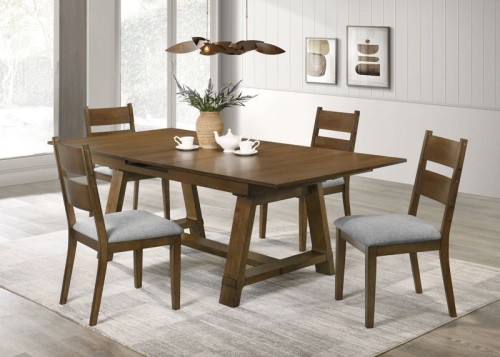 Everly - 6 Piece Dining Room Set - Brown