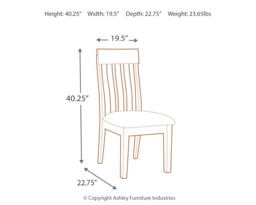 Ralene - Medium Brown - Dining UPH Side Chair (Set of 2)