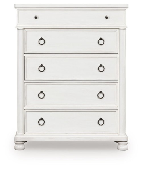Rowlenstown - Antique White - Five Drawer Chest