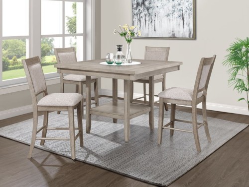 Fulton - 5 Piece Dining Room Set - Chalk White