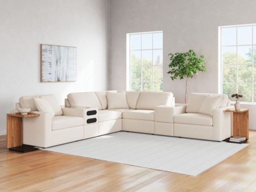 Modmax - Oyster - 6-Piece Sectional With Laf Corner Chair And Raf Corner Chair