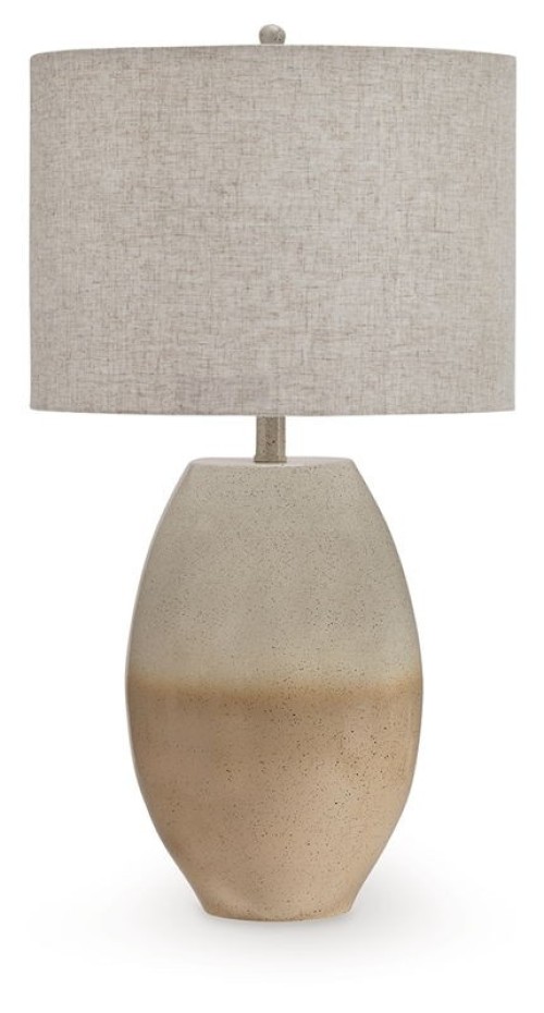 Linas - Cream / Beige - Metal Table Lamp