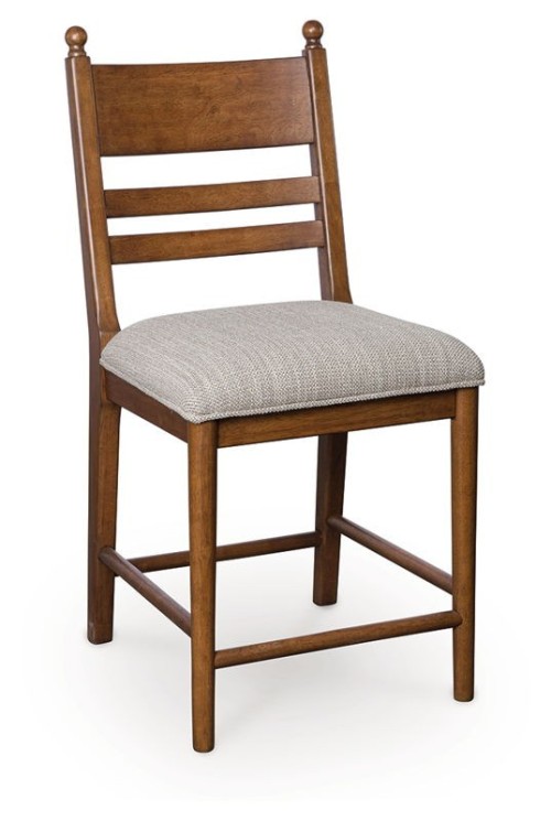 Greddinton - Black - Upholstered Barstool (Set of 2)