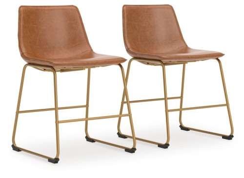 Ciabori - Toast / Gold - Dining Upholstered Side Chair (Set of 2)