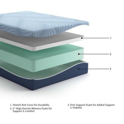 Peak 2.0 12 Memory Foam - White - King Mattress