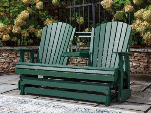 Shell Beach - Loveseat Glider - Green