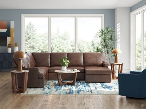 McDowlan - Coffee - 3-Piece Sectional With Raf Corner Chaise