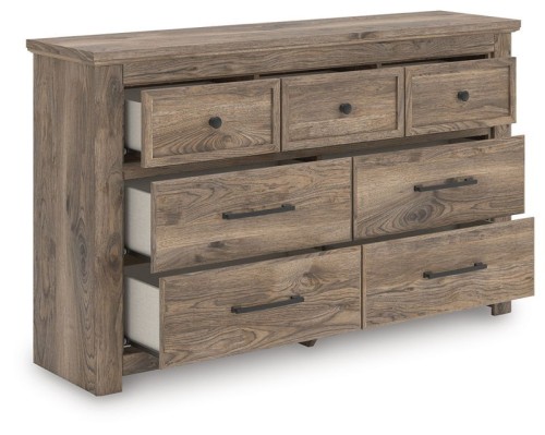 Rusticott - Brown - Dresser And Mirror