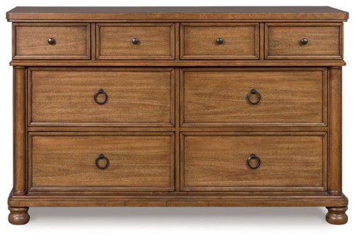 Rowlenstown - Brown - Dresser And Mirror