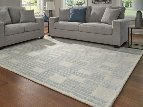 Dylanton - Ivory / Blue - Medium Rug