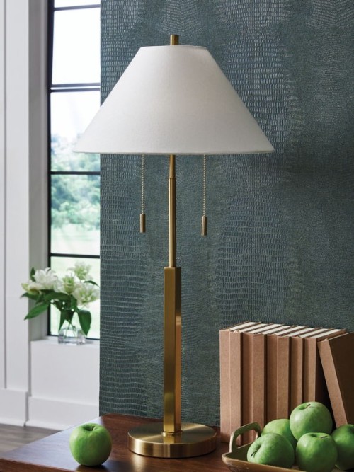 Haigwood - Gold Finish - Metal Floor Lamp