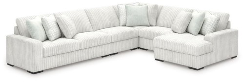 Stupendous - Alloy - 5-Piece Sectional With LAF Corner Chaise