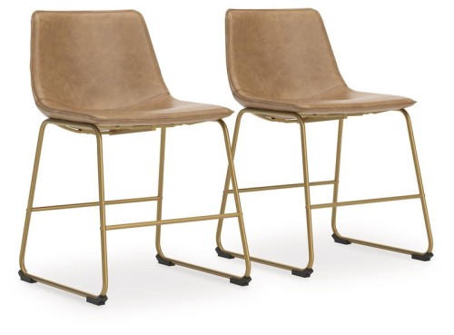 Ciabori - Toast / Gold - Dining Upholstered Side Chair (Set of 2)