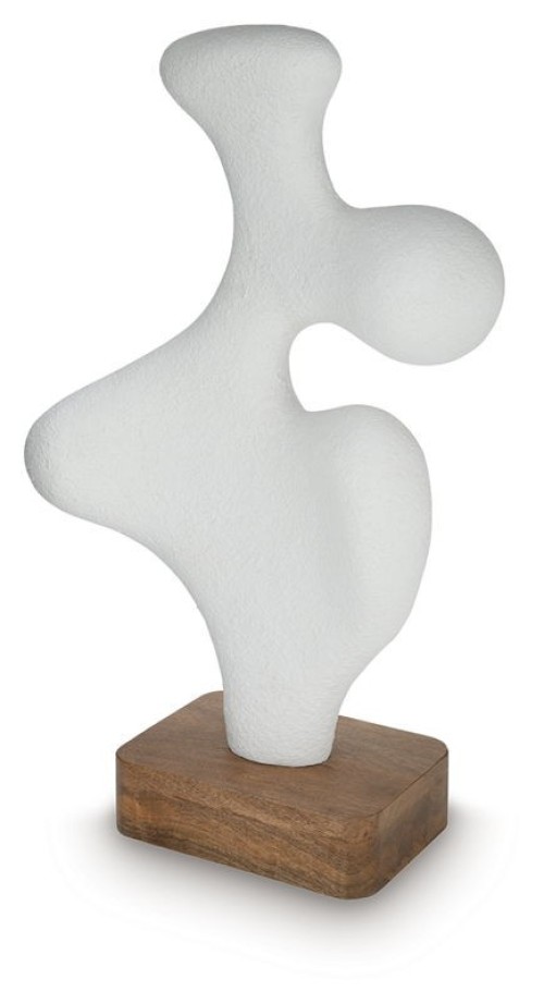 Lavarsen - White / Brown - Sculpture - 25.75"