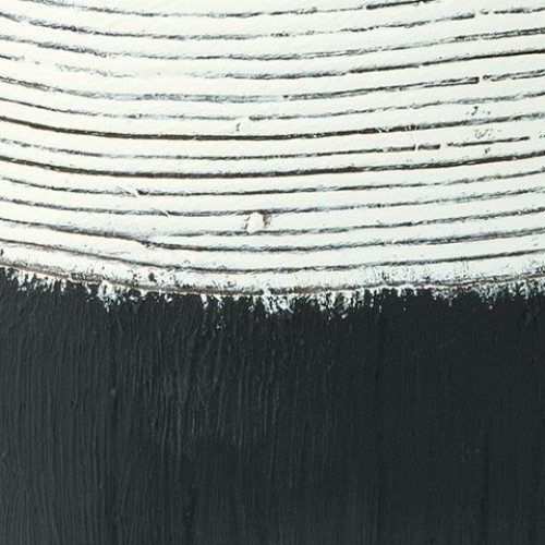 Girtha - Antique White / Black - Vase - 13"