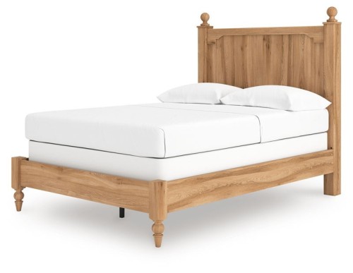 Aleaport - Warm Brown - King Panel Bed