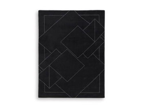 Marav - Black / White - Medium Rug