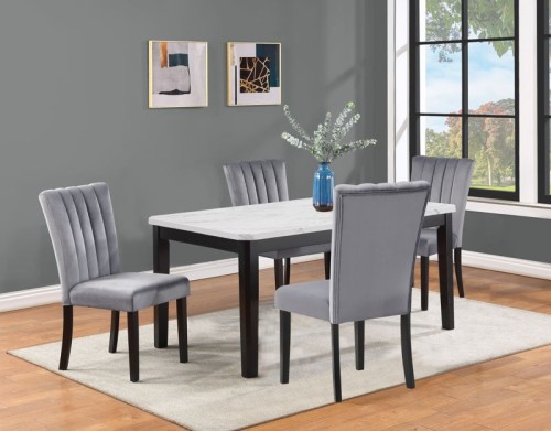 Pascal - 5 Piece Dining Room Set - White