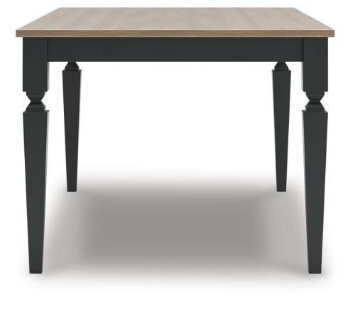 Brenkerton - Grayish Brown / Black - Rectangular Dining Room Table