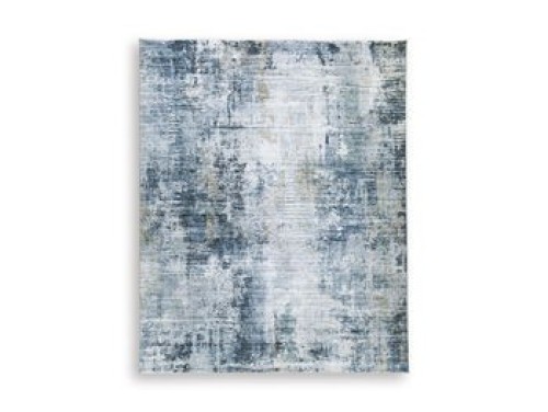 Arlenmont - Blue / White / Brown - Large Rug