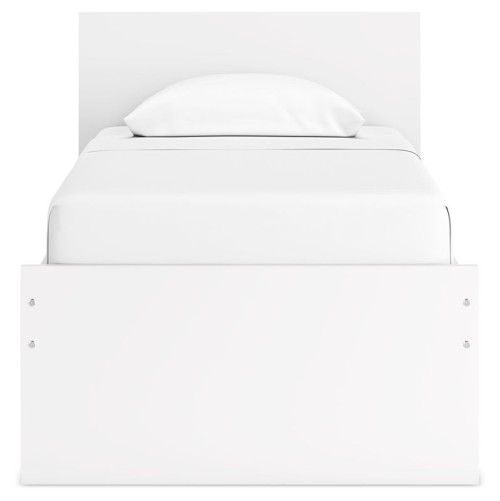 Onita - White - Queen Panel Platform Bed With 2 Side Storage