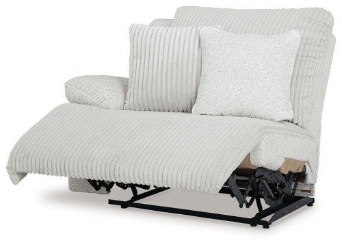 Top Tier - Alloy - 3-Piece Sectional Reclining Chofa With Raf Press Back Chaise