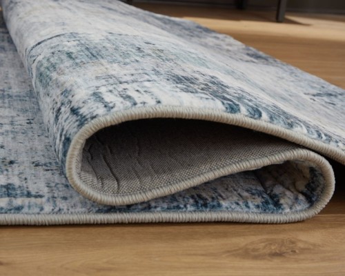 Arlenmont - Blue / White / Brown - Large Rug
