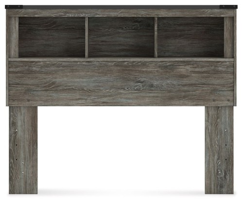 Frandern - Gray - Full Bookcase Headboard