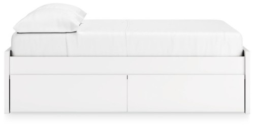 Onita - White - Queen Platform Bed With 2 Side Storage