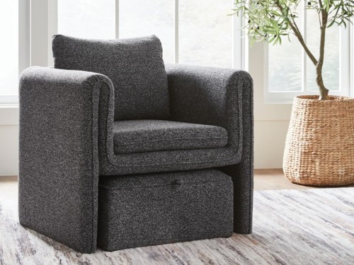 Vreni - Charcoal / Black - Accent Chair