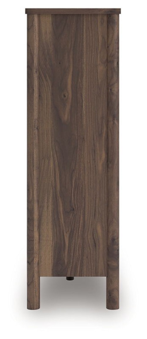 Pamytta - Brown - Five Drawer Wide Chest