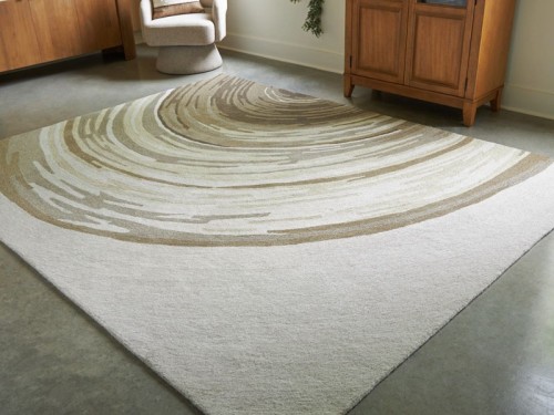 Rizwana - Ivory / Brown / Gray - Medium Rug