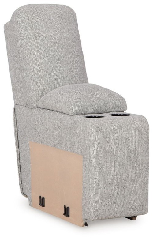 Acklen Place - 3-Piece Sectional With Storage Console - Pewter