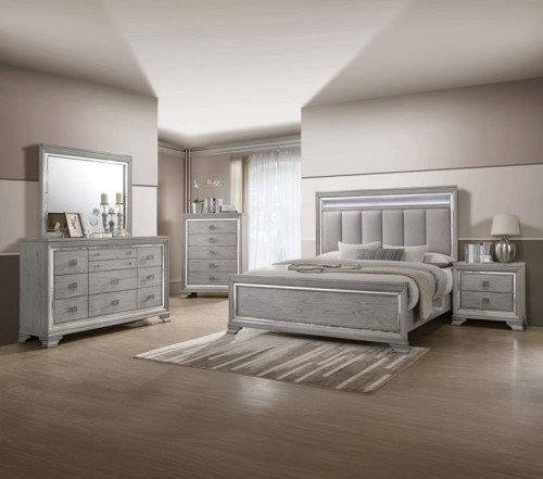 Vail - Queen 4 Piece Bedroom Set - Gray