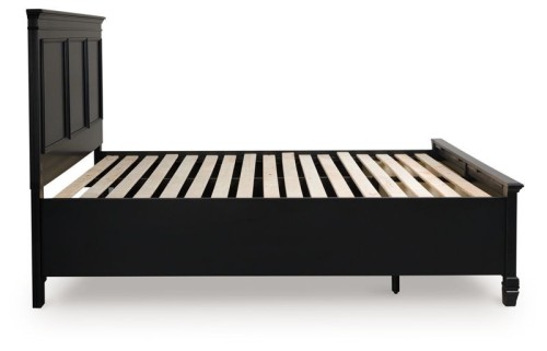Lanolee - Black - Queen Panel Storage Bed