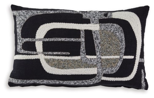 Gavrileigh - Black / Gray / Ivory - Pillow (Set of 4)