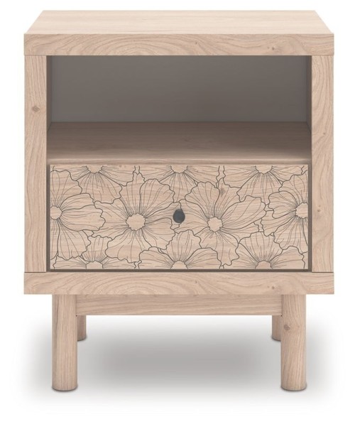 Arloster - Tan - One Drawer Night Stand