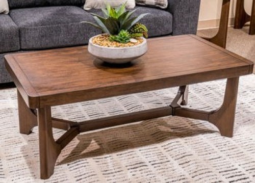 Korestone - Dark Brown - Rectangular End Table