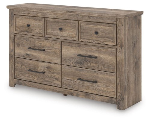 Rusticott - Brown - Dresser And Mirror
