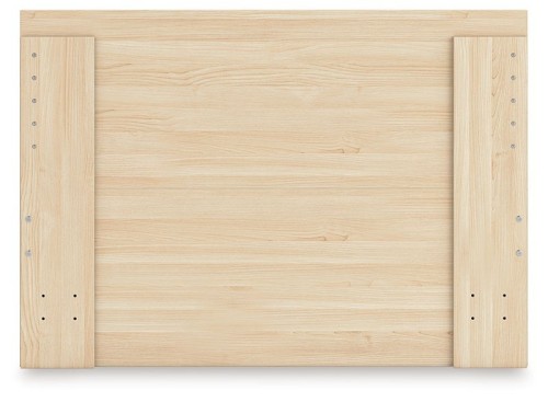 Onita - Natural - Twin Panel Platform Bed With 1 Side Storage