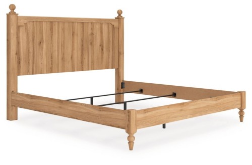 Aleaport - Warm Brown - King Panel Bed