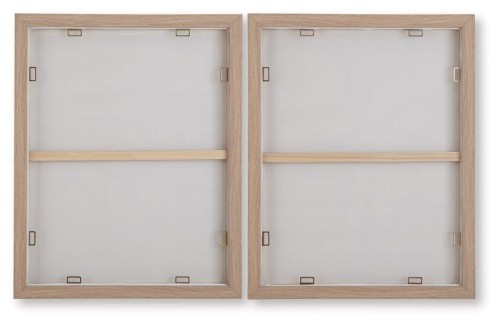 Waldett - Beige / White - Wall Art Set (Set of 2)