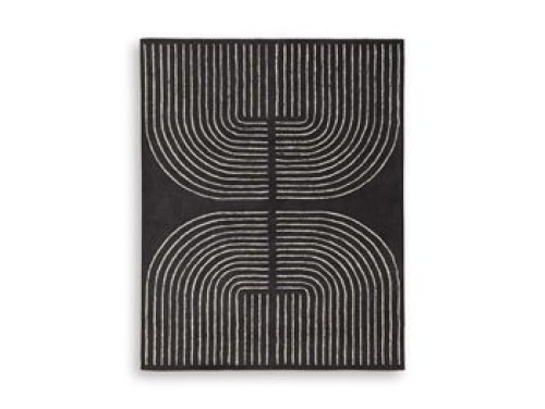 Eldonmore - Black / Ivory - Large Rug