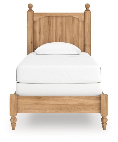 Aleaport - Warm Brown - King Panel Bed